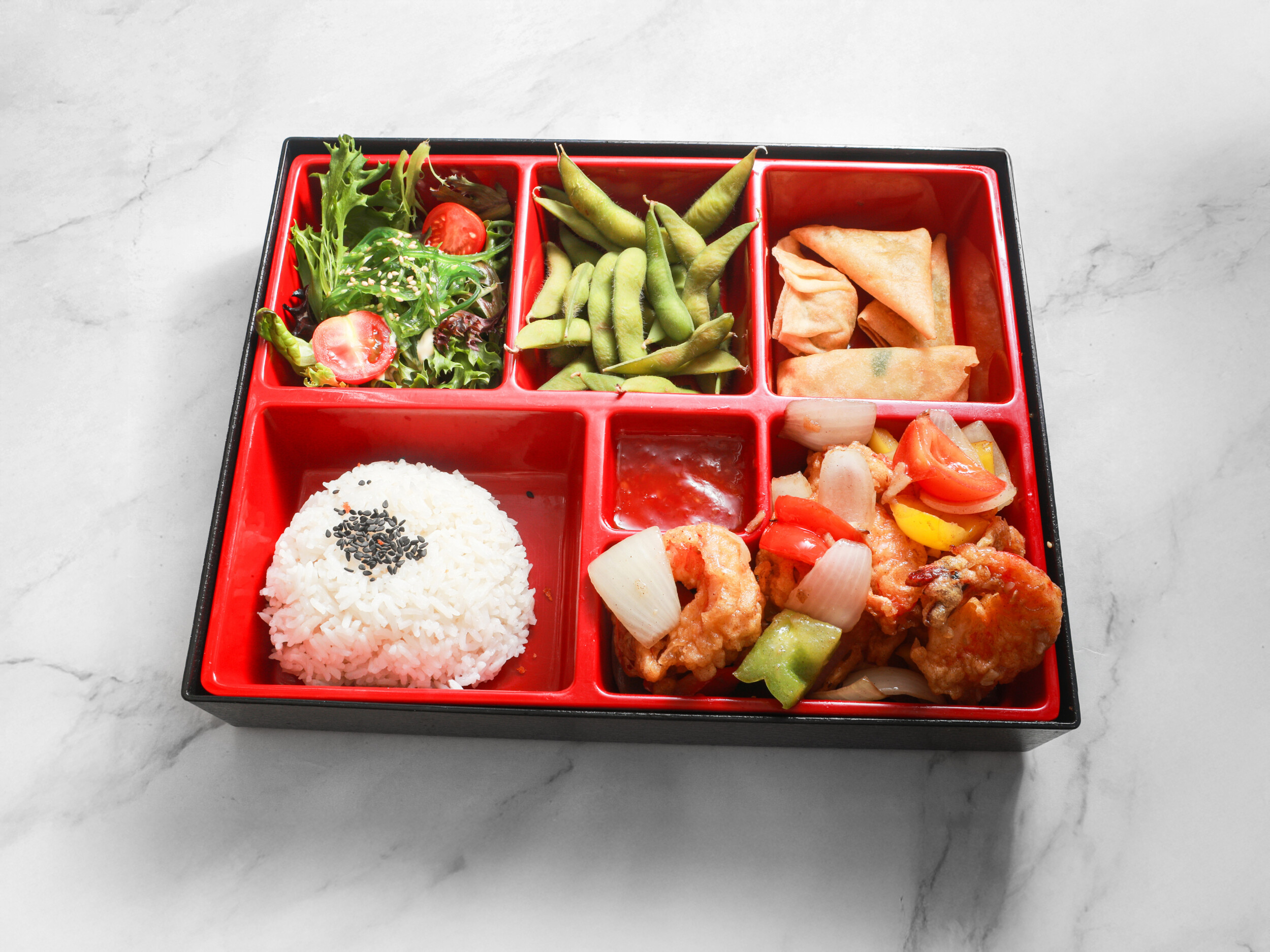 Gambas met pepper en zeezout